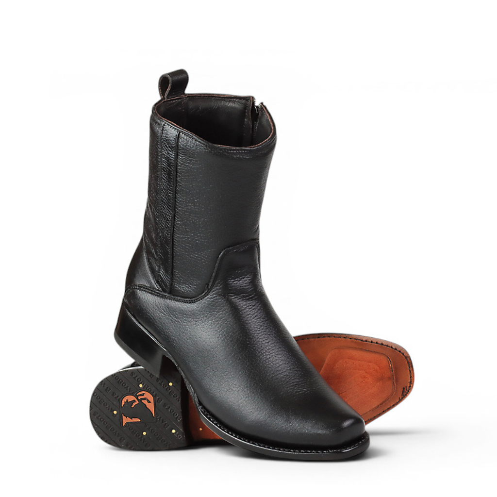 Botín Casual Raw Black