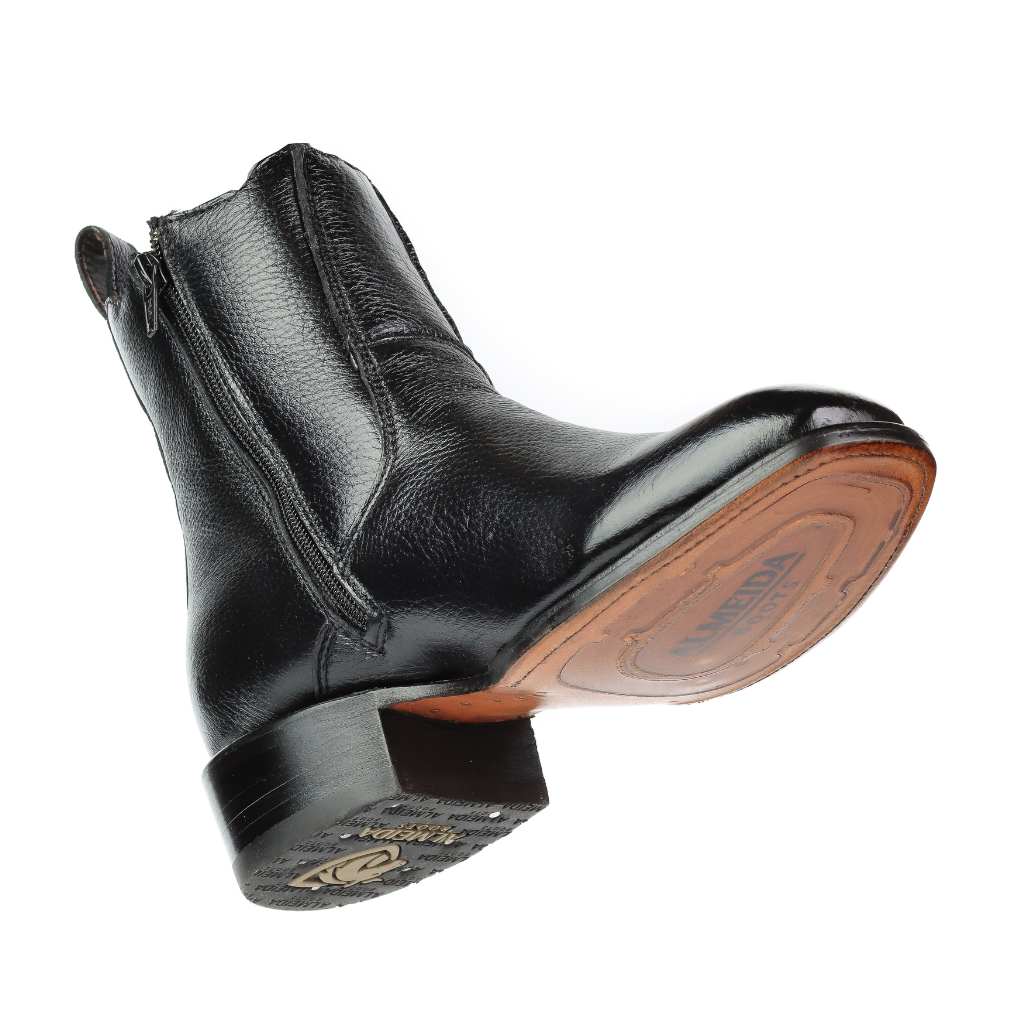 Vista trasera del tacón y suela.