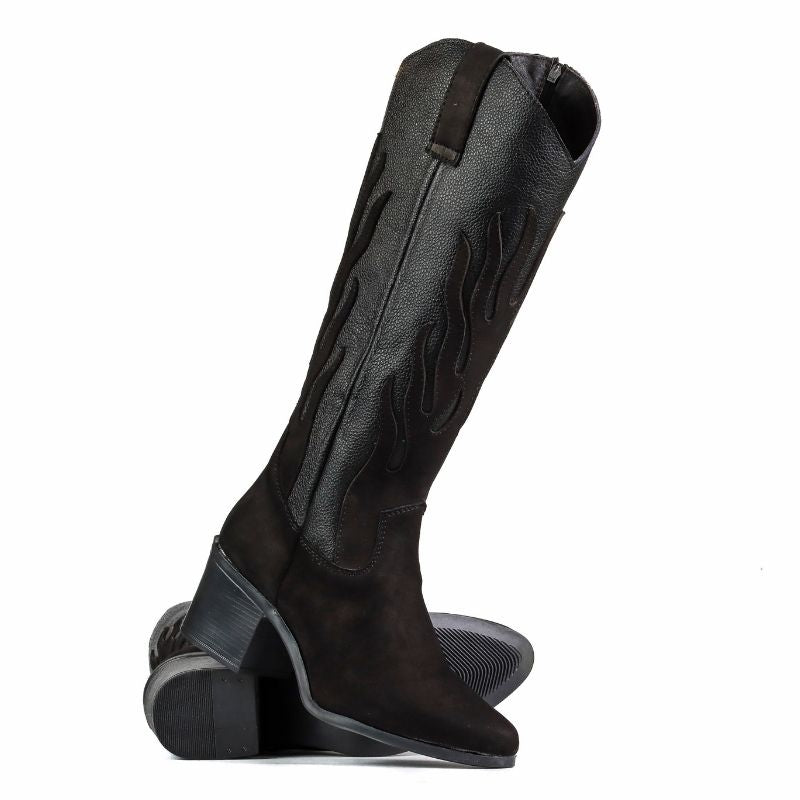Bota Vaquera Santa Cecilia Negra