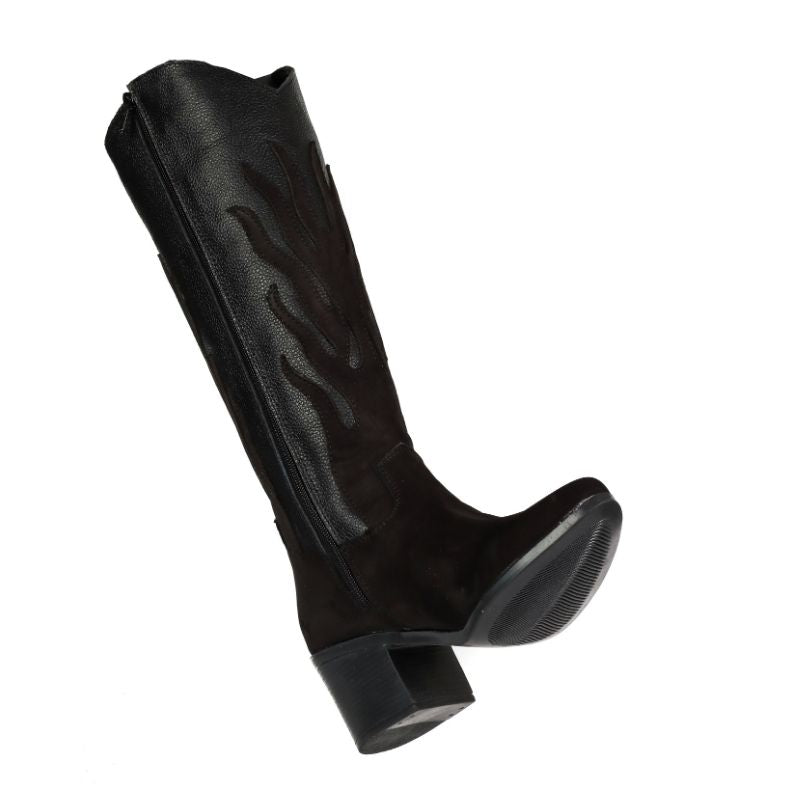Bota Vaquera Santa Cecilia Negra