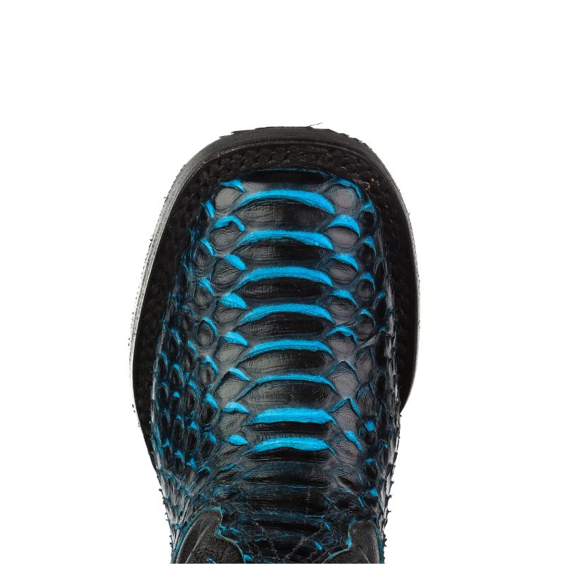 Bota Vaquera Espuelita Piton Azul
