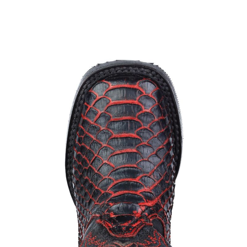 Bota Vaquera Espuelita Piton Rojo