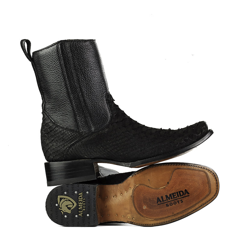 Bota Vaquera Ontario Negra