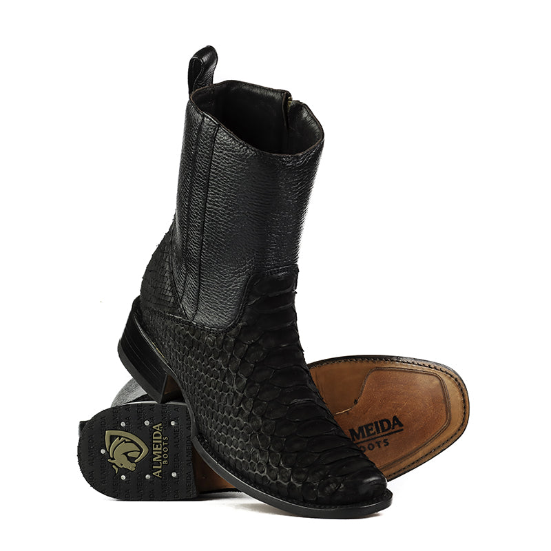 Bota Vaquera Ontario Negra