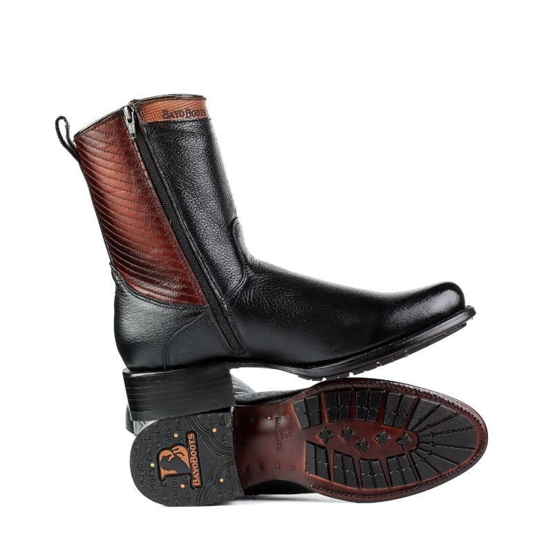 Bota Casual Elegance Round Negra