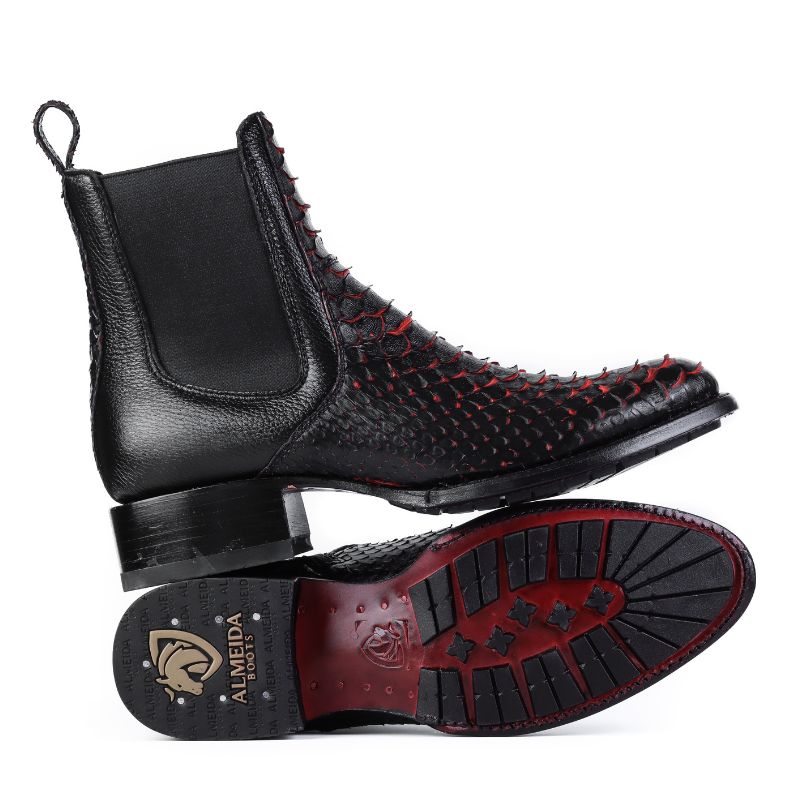 Botin Casual Pitón Eclipse Negro