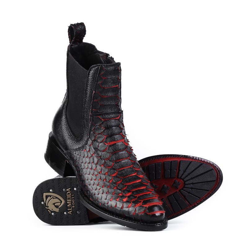 Botin Casual Pitón Eclipse Negro