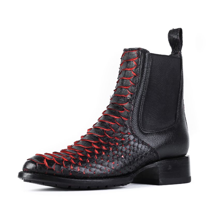 Botin Casual Pitón Eclipse Negro