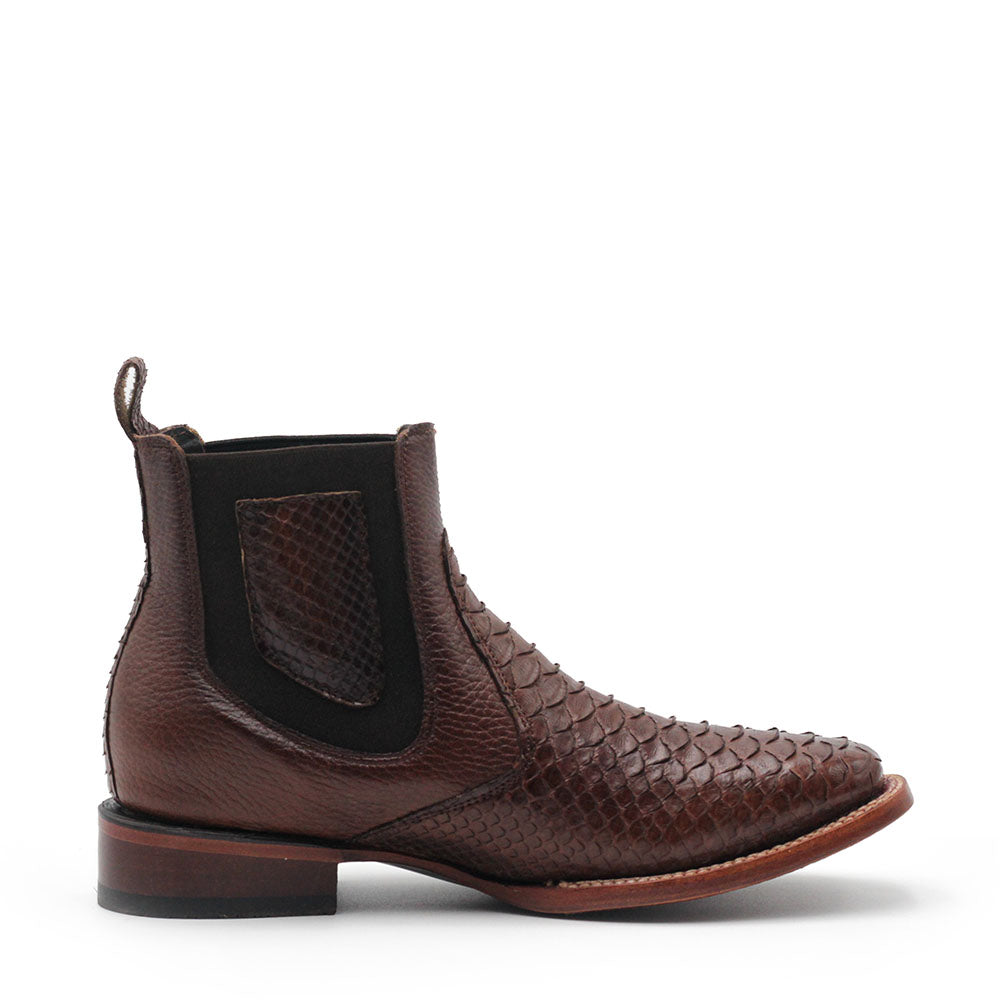 Botin Vaquero Piton Chocolate