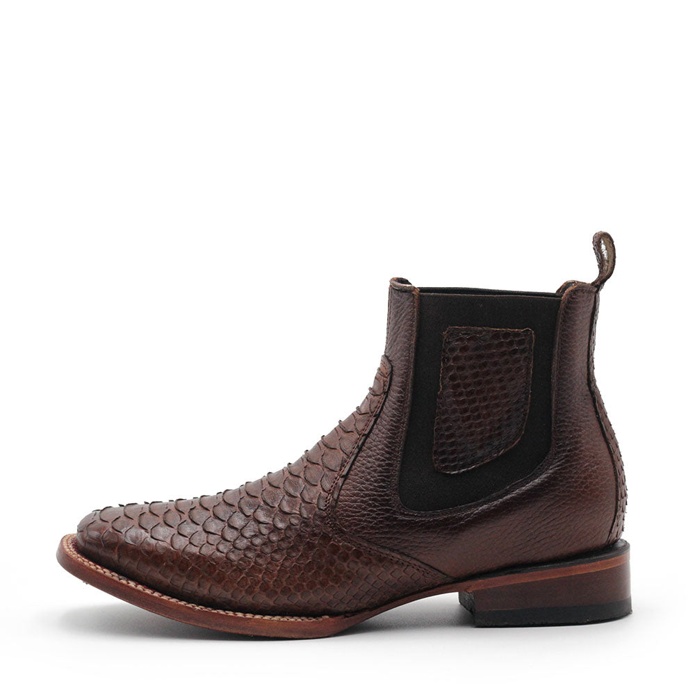 Botin Vaquero Piton Chocolate