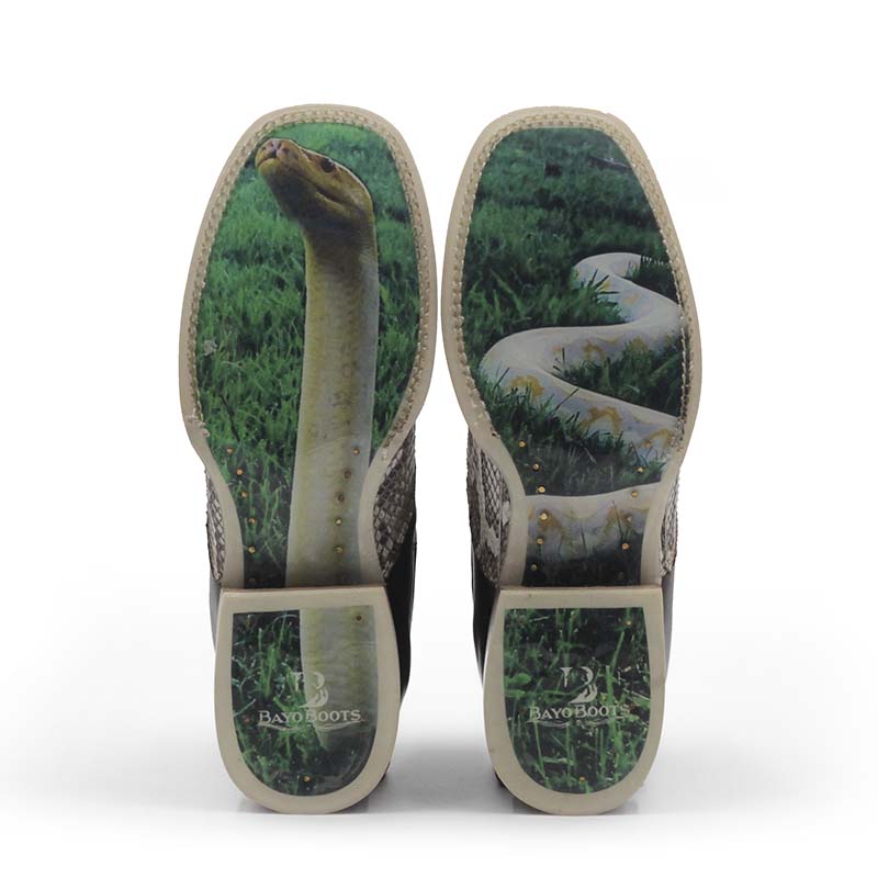 Botin Vaquero Piton Albino Natural