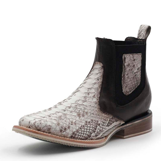 Botin Vaquero Piton Albino Natural