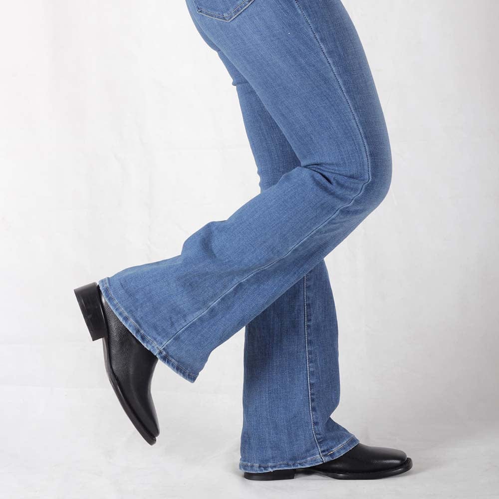 Botin Vaquero Corcel Negro Para Mujer