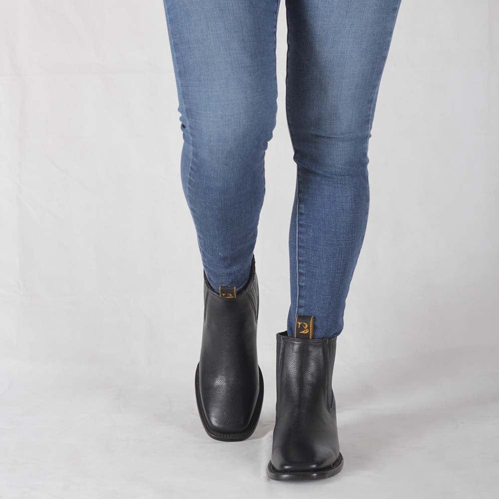 Botin Vaquero Corcel Negro Para Mujer
