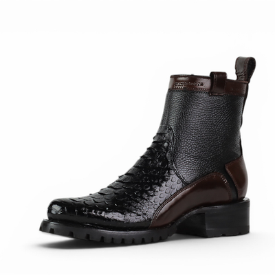 Botín Casual Ranger Pitón Negro