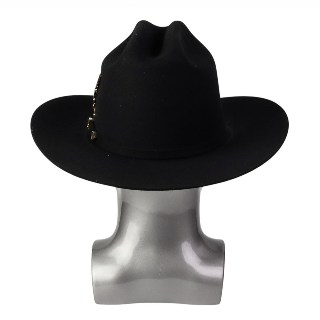 Vista trasera evidenciando la forma firme de la copa y caída del ala.