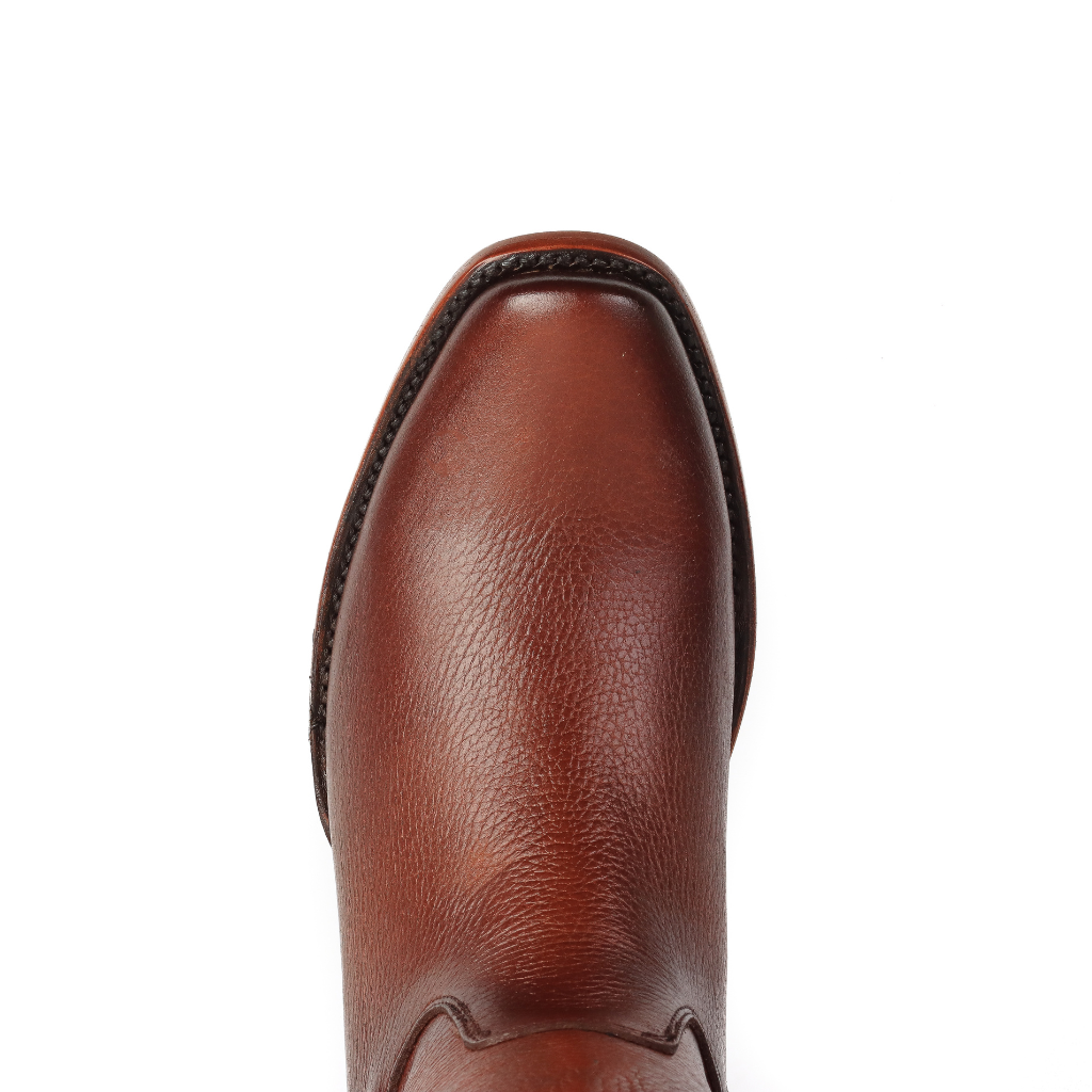 Vista superior de la punta del botín.