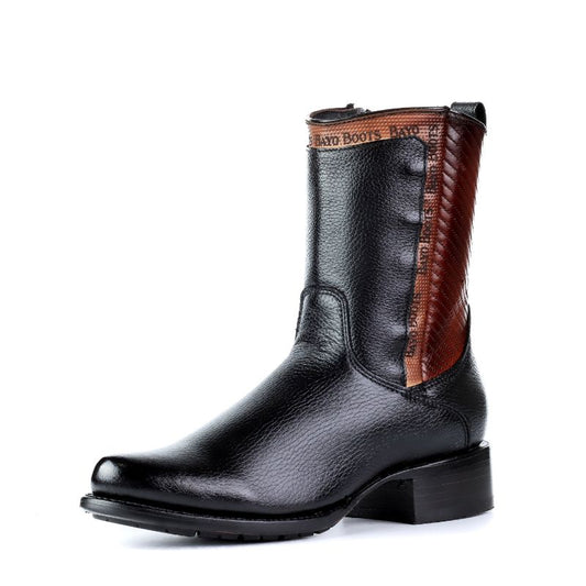 Bota Casual Elegance Round Negra
