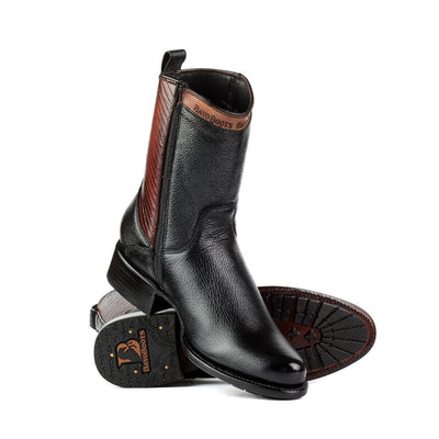 Bota Casual Elegance Round Negra