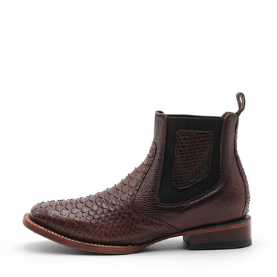 Botin Vaquero Piton Chocolate