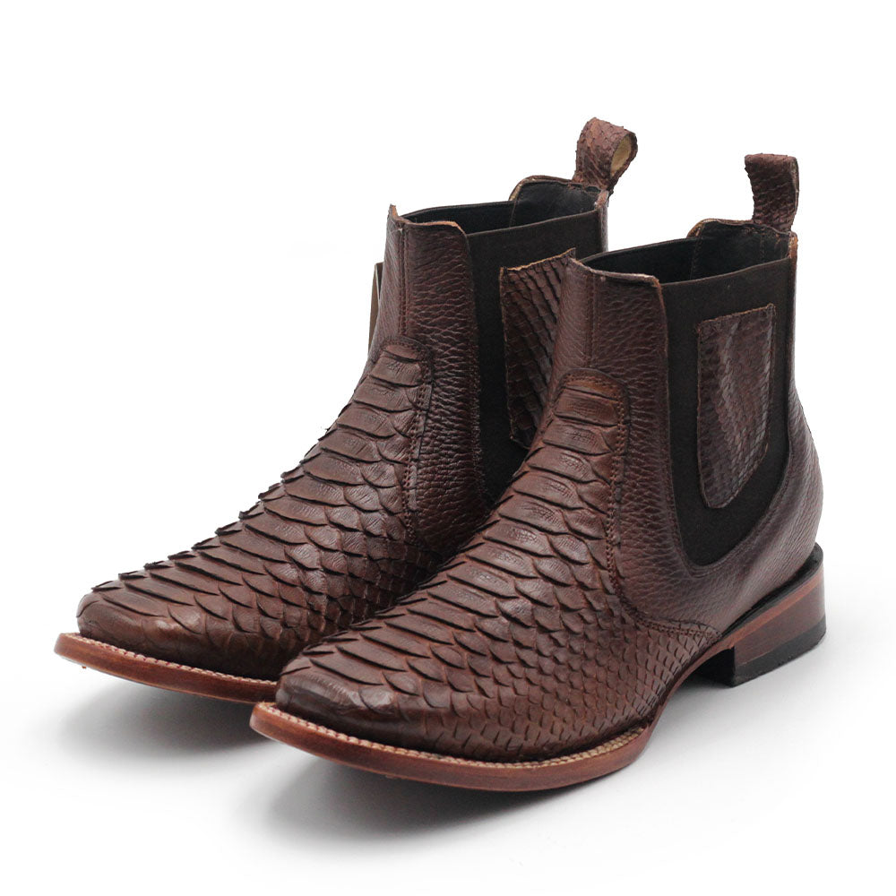 Botin Vaquero Piton Chocolate