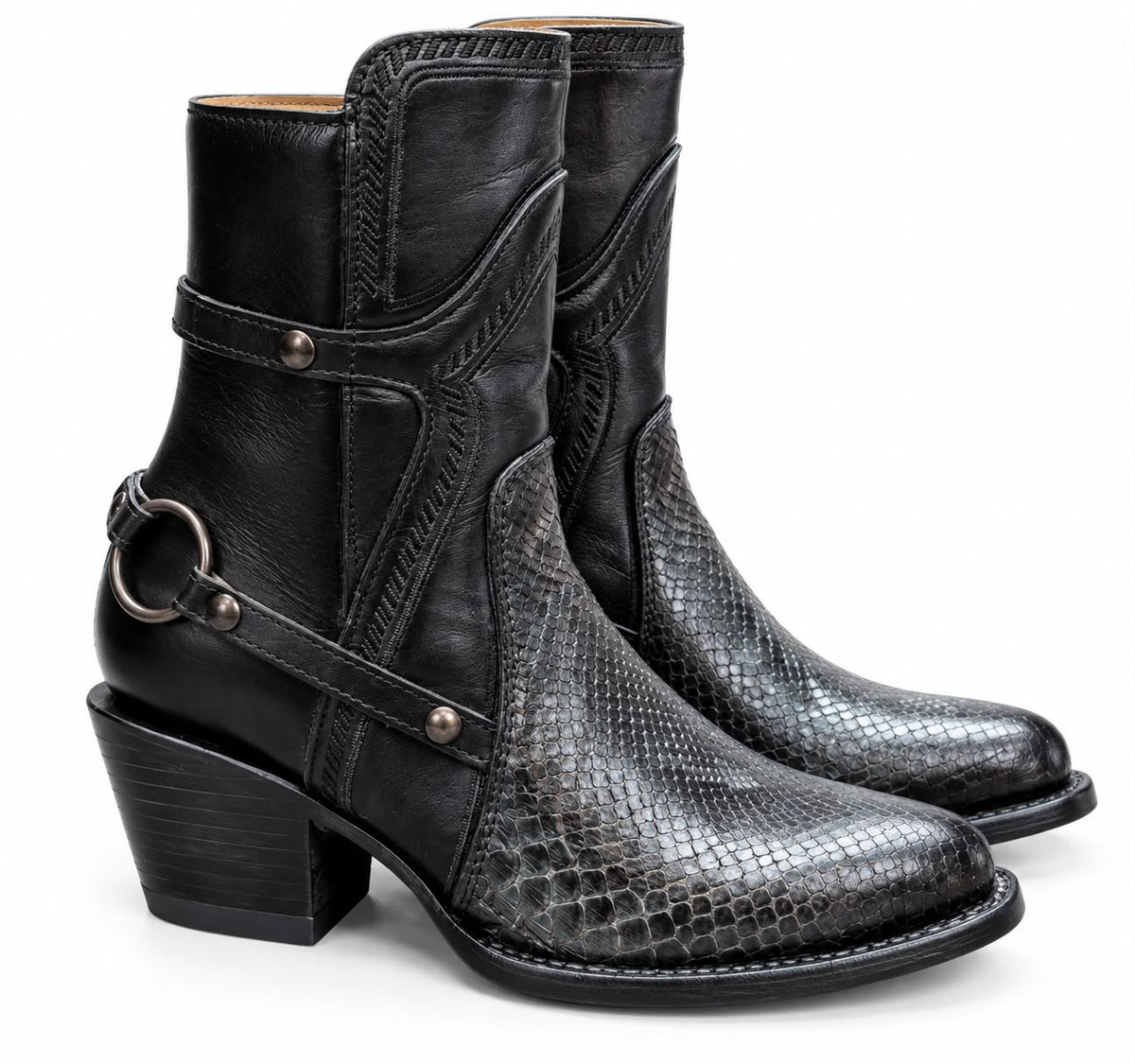 Botin Vaquero Sienna  Negro