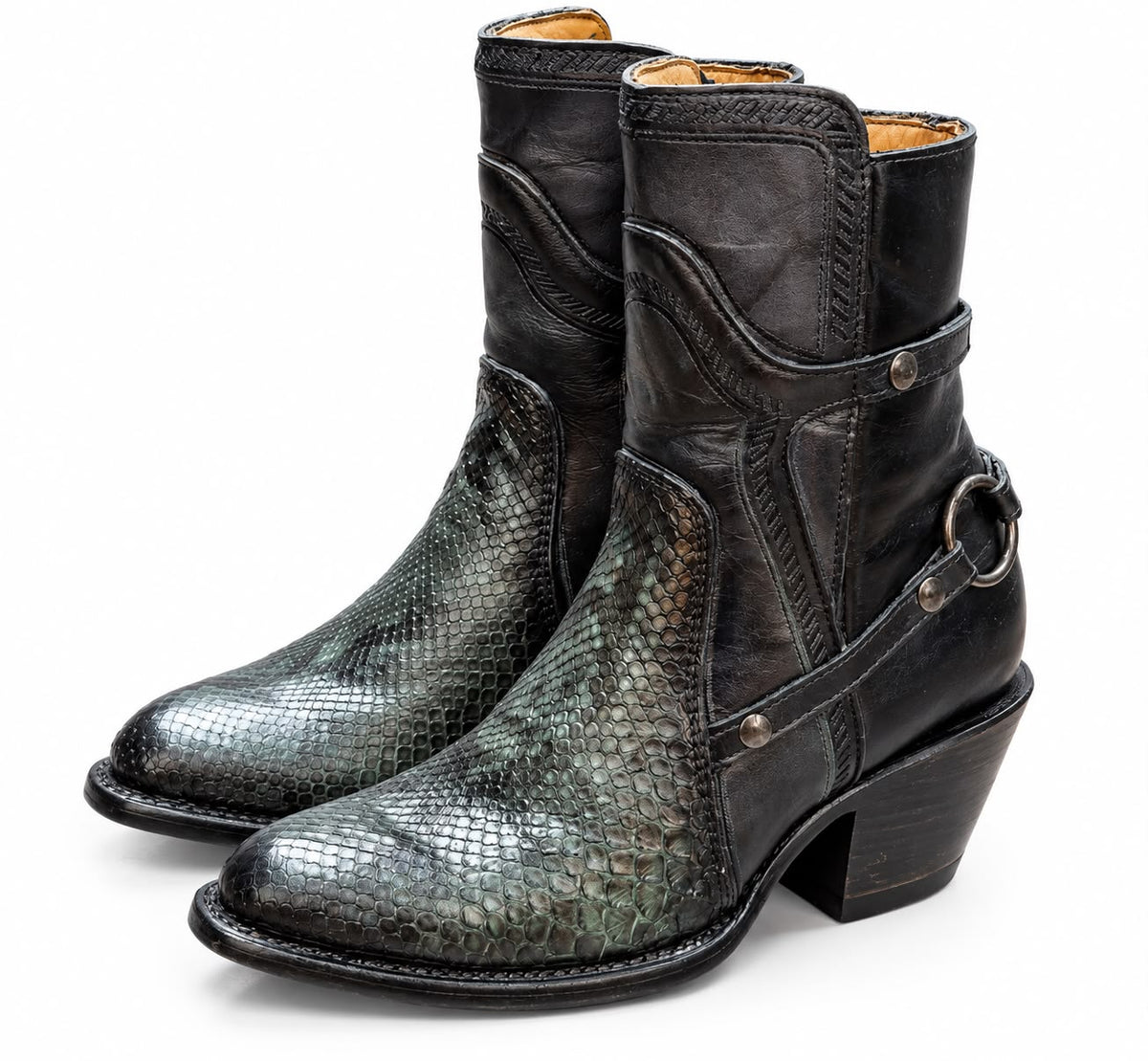 Botin Vaquero Sienna  Negro