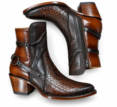 Botin Vaquero Sienna  Cafe