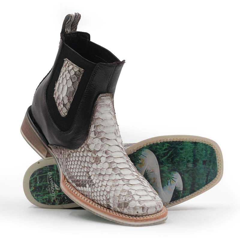 Botin Vaquero Piton Albino Natural