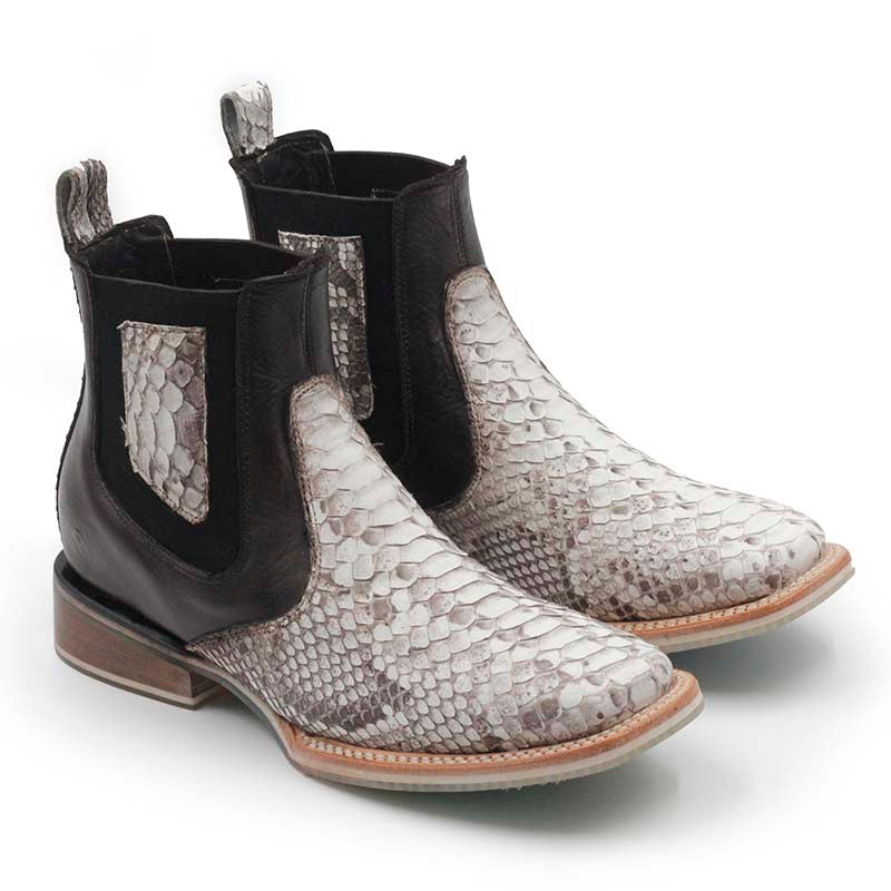 Botin Vaquero Piton Albino Natural