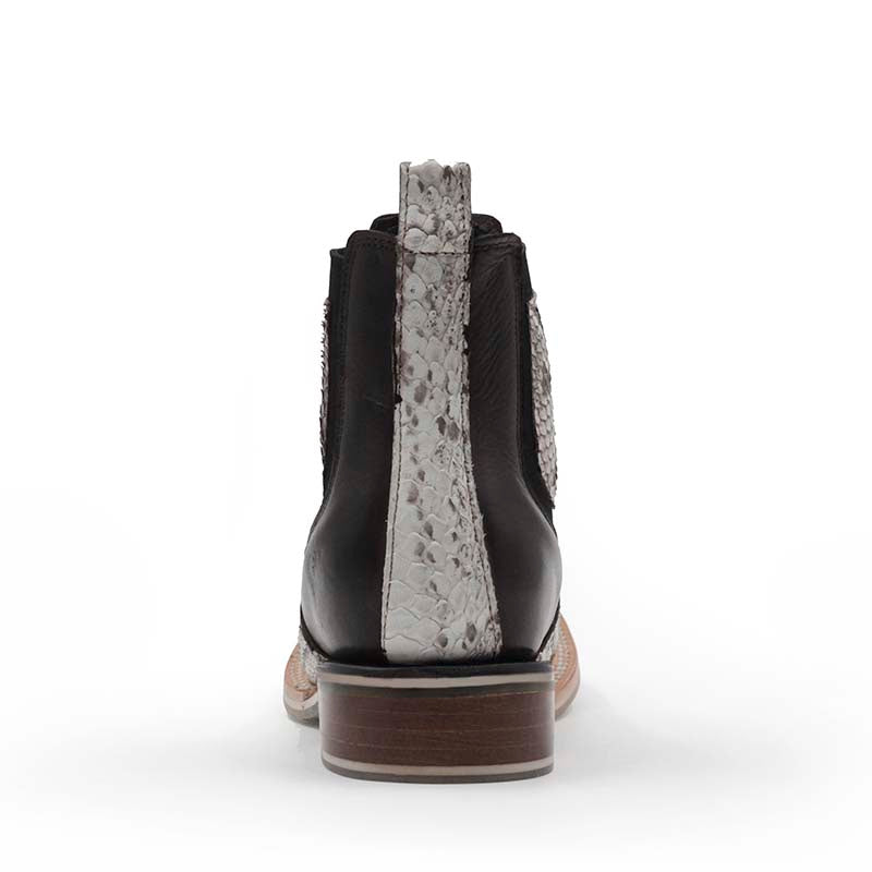 Botin Vaquero Piton Albino Natural