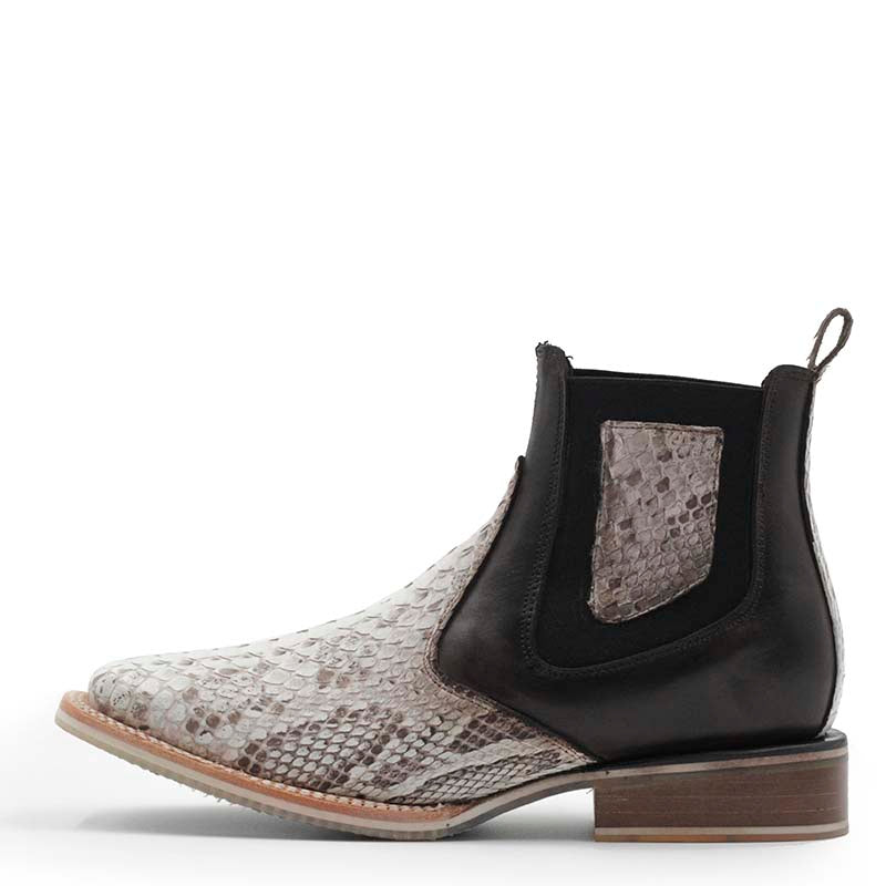 Botin Vaquero Piton Albino Natural