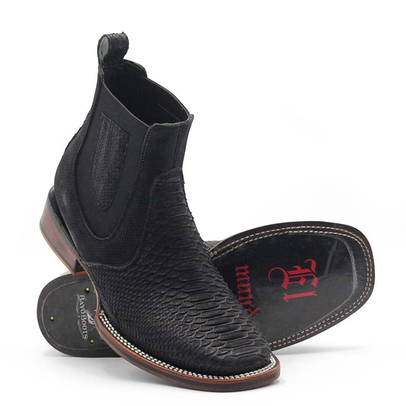 Botin Vaquero Scarface Negro