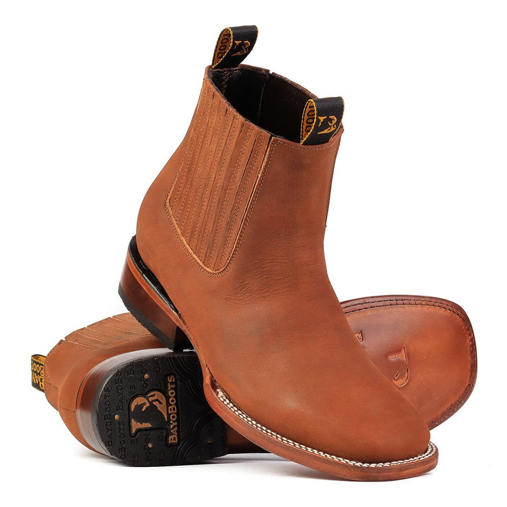 Botin Vaquero Crazy Horse Caoba