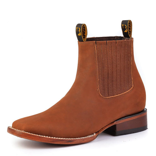 Botin Vaquero Crazy Horse Caoba